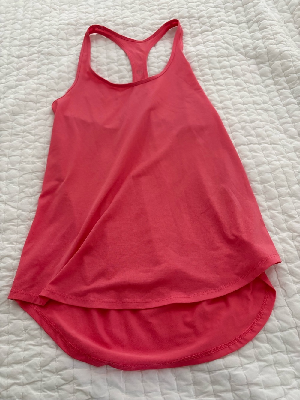 Lululemon razor back pink tank size 6